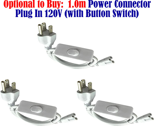 Plug Connectors, Canada Electrical 3 pack 1.0m Cord 120V for Led Double Lights