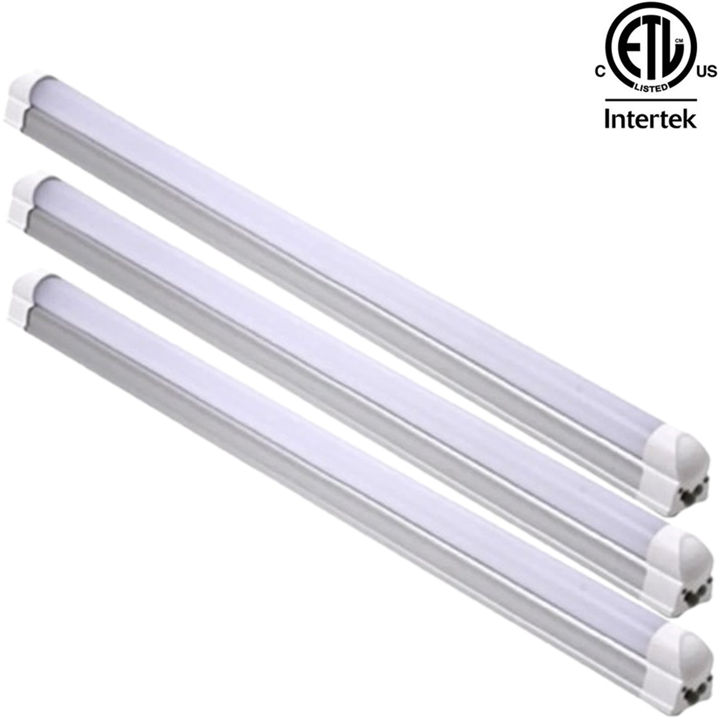 4 Foot T8 Fixture, Led Canada 22w 2-25 Pack 6500k Bright 2550Lm cETL Shop