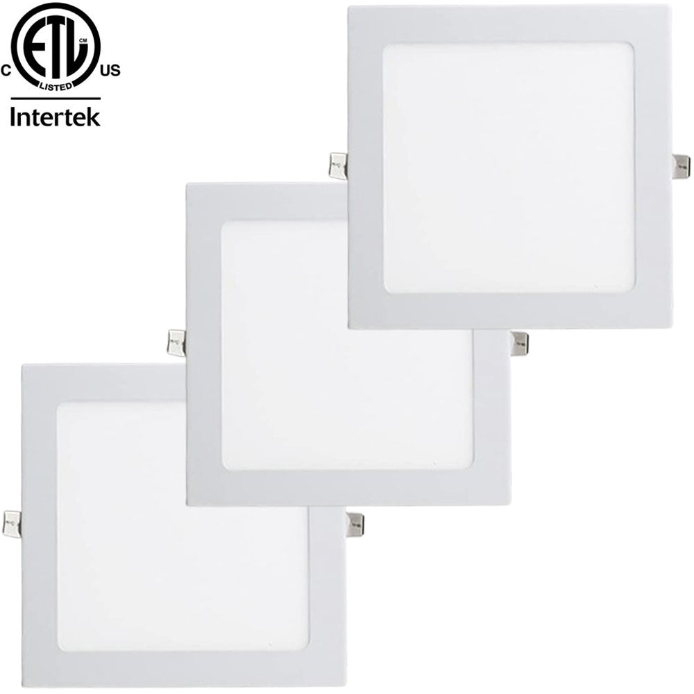 Square Recessed Downlights, Canada LED 4" 12w 5000k Daylight cETL 120V