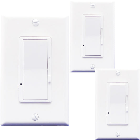 Three Way Dimmer Switch Canada LED 150w 3 Way Sliding control 1-3 Pack