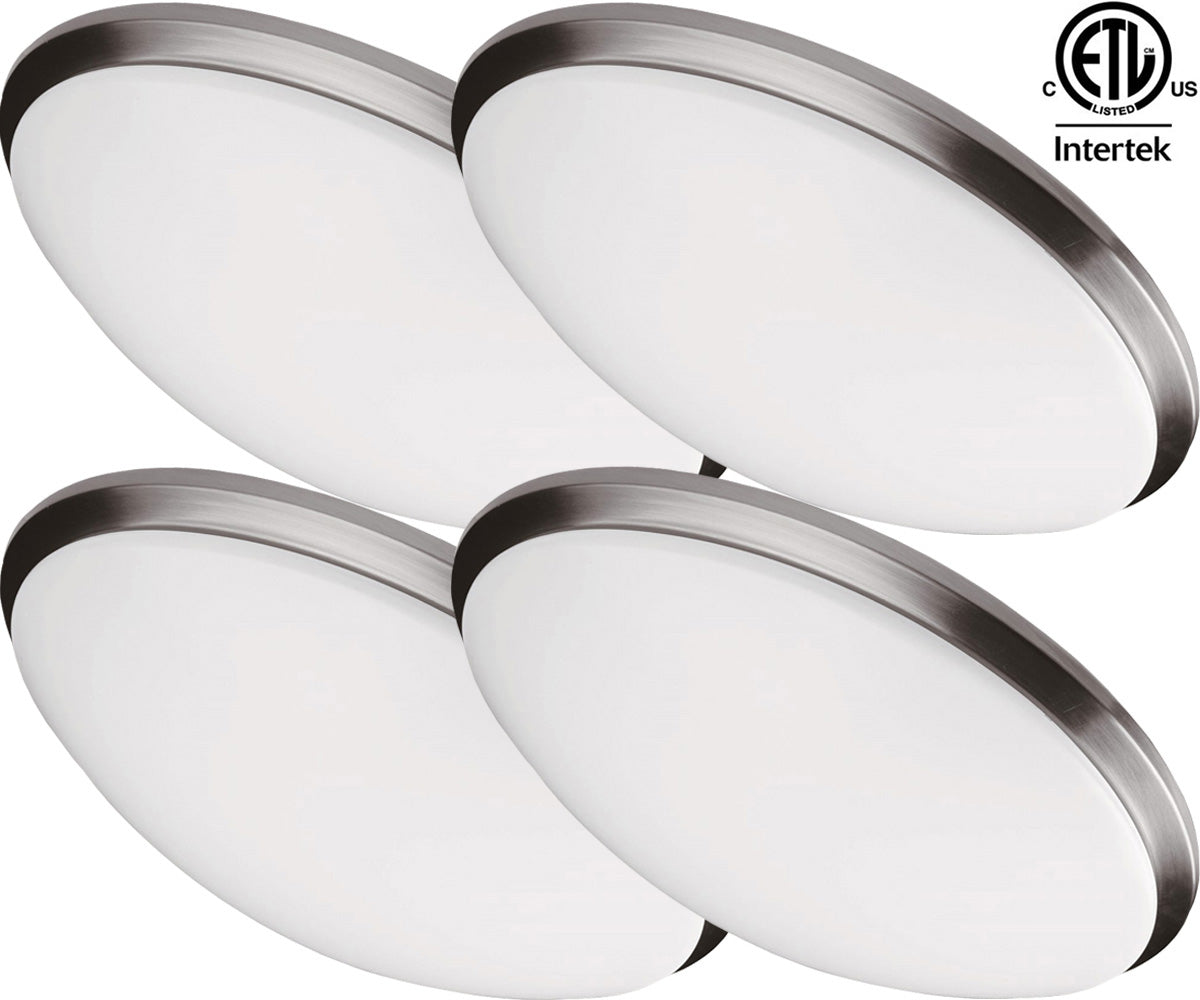 Flush Mount Ceiling Lights Canada 4 Pack 18w 5000k Bedroom Basement