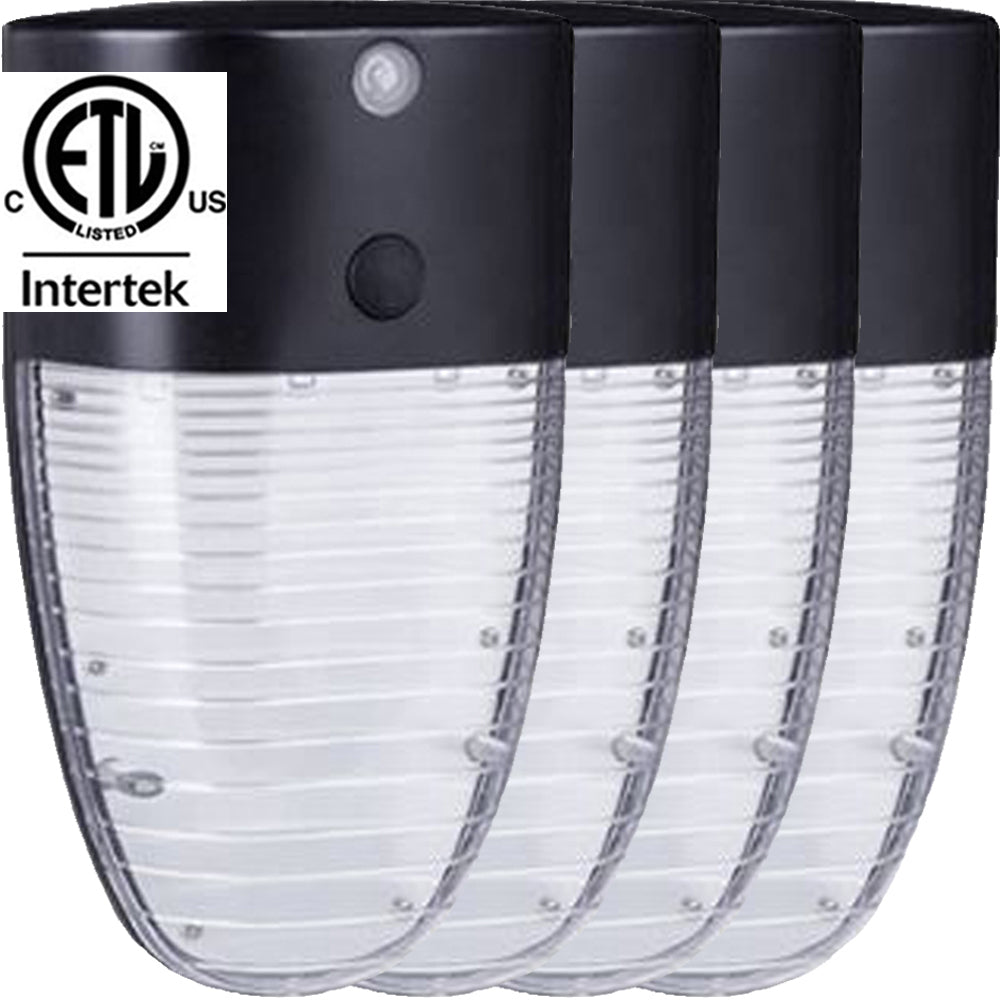 Exterior House Lights: Canada 13w 5000k 4 Pack Led Dusk to Dawn Wall Yard Porch
