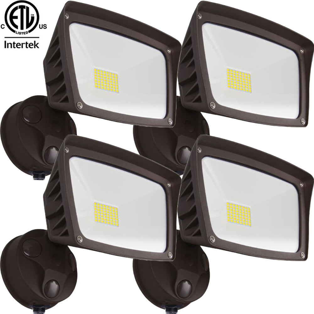 Commercial Outdoor Lighting Canada 40w 6000k 4800Lm Led 4 Pack Dusk to Dawn