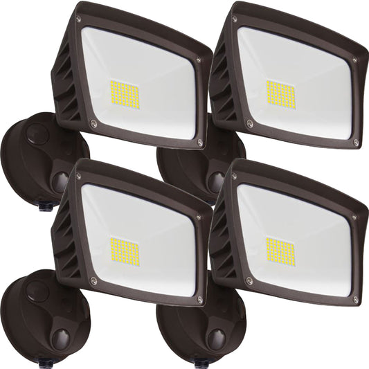 Commercial Outdoor Lighting Canada 40w 6000k 4800Lm Led 4 Pack Dusk to Dawn