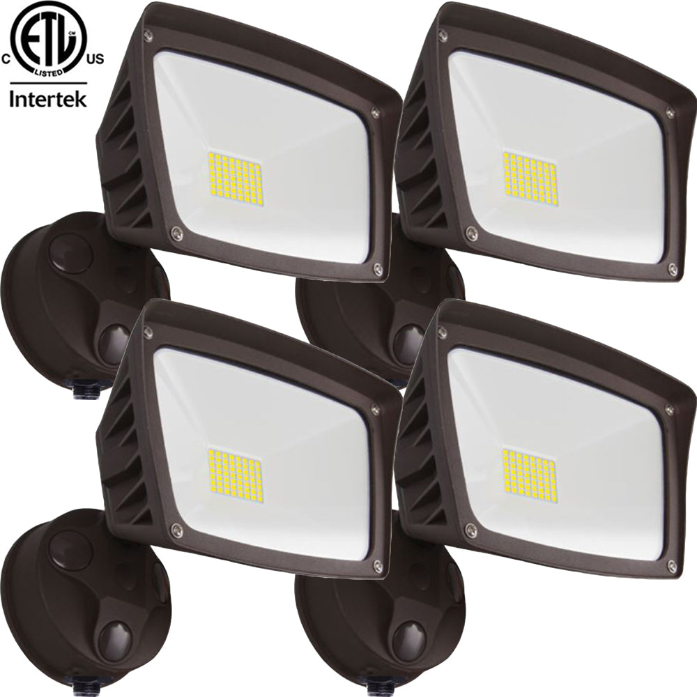 Exterior Garage Lights, Canada 40w 5000Lm 6000k Bright 6-1 Pack Yard