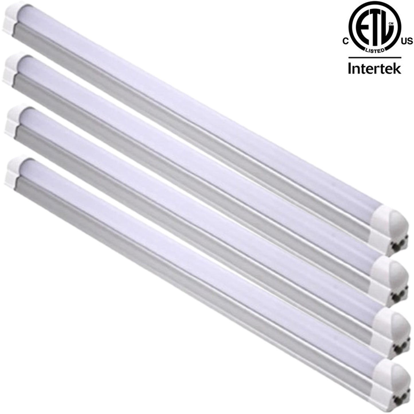 4 Foot T8 Fixture, Led Canada 22w 2-25 Pack 6500k Bright 2550Lm cETL Shop