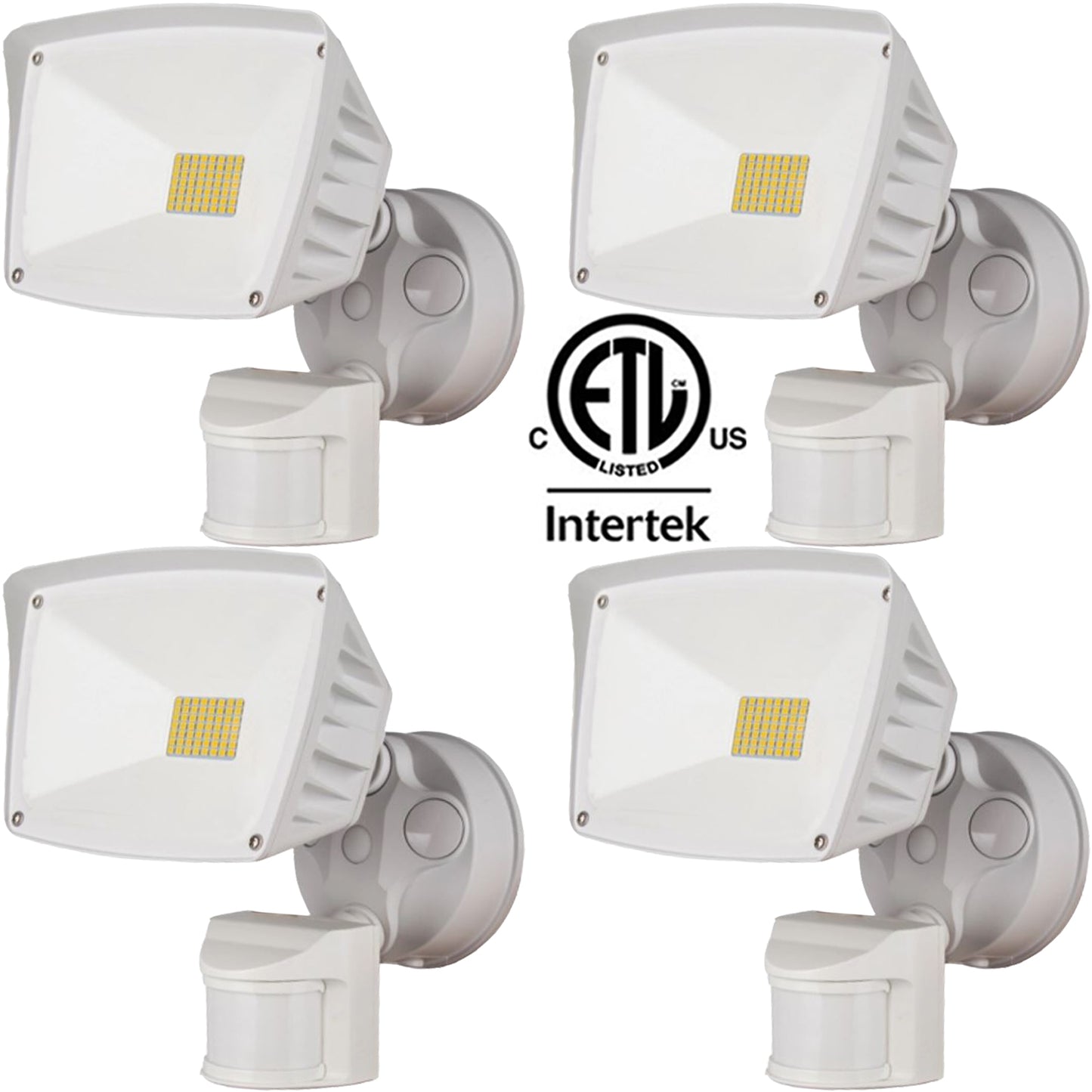 Outdoor Motion Sensor Light Canada 28w 6000k Bright 3400Lm 6-1 Pack