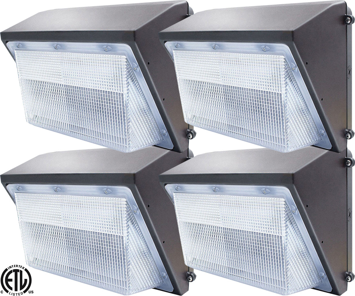 Commercial LED Wall Pack Lights Canada 150w 5000k Photocell cETL Yard