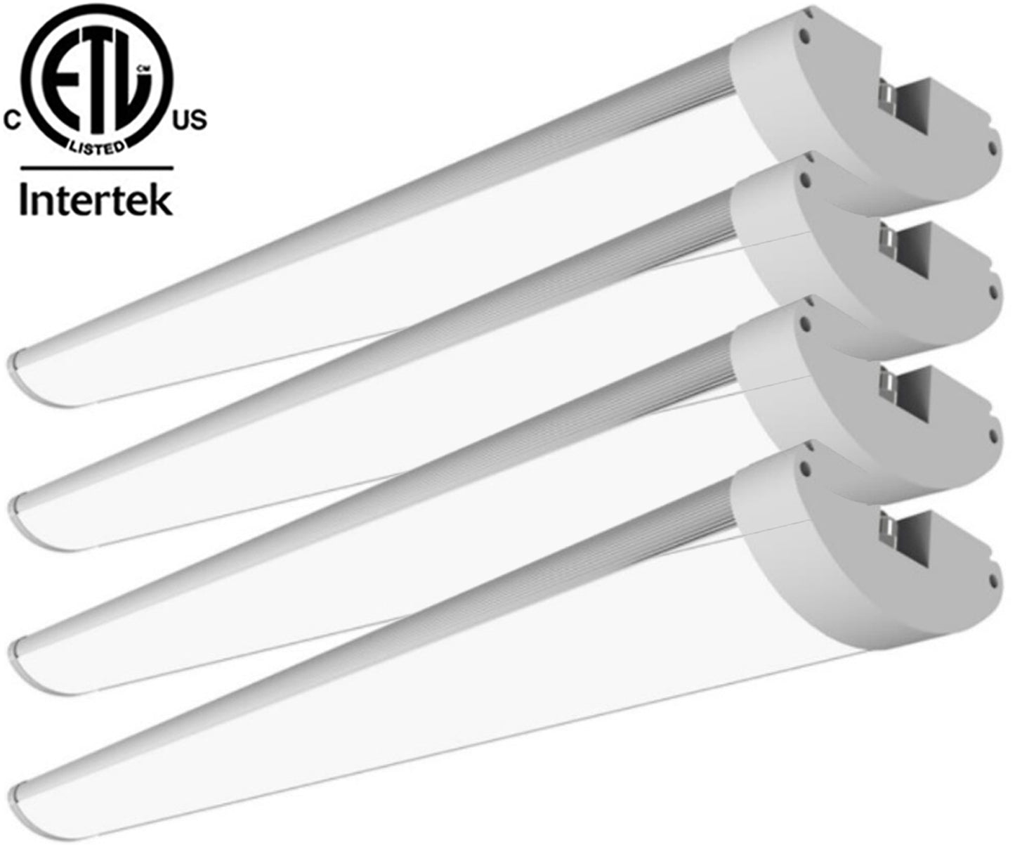 4ft Led Wraparound 4 Pack 40w 2700k Warm 4800Lm cETL-with Buyers Pickup