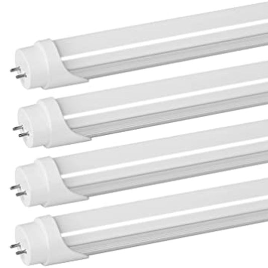 4 Foot T8 Led Bulbs, Canada 4 Pack 18w 6000k Bright, 1 Side Power Connection