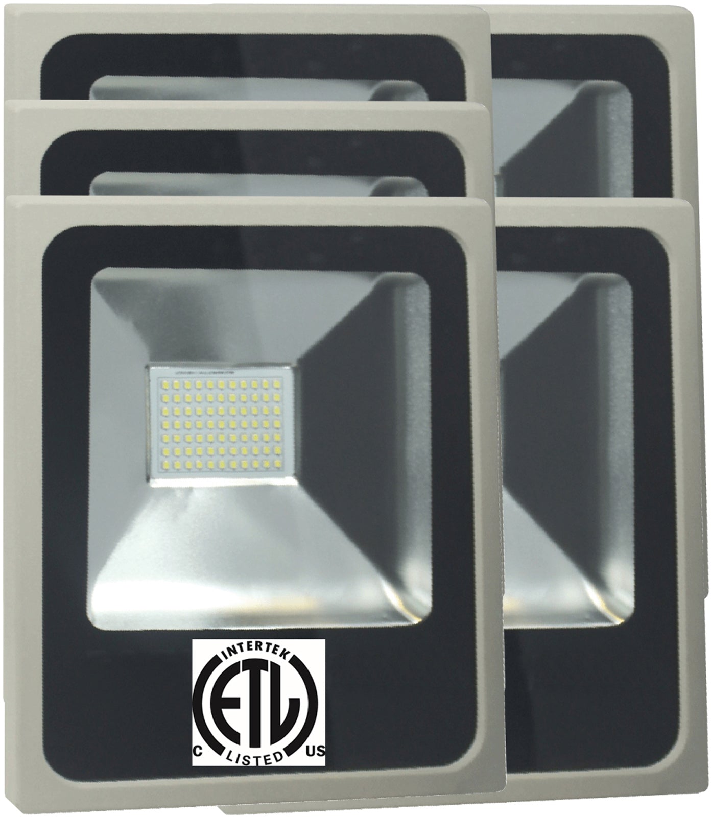 50w LED Floodlight, Canada 5000Lm 6500k Super Bright, 1 - 8 Pack, cETL