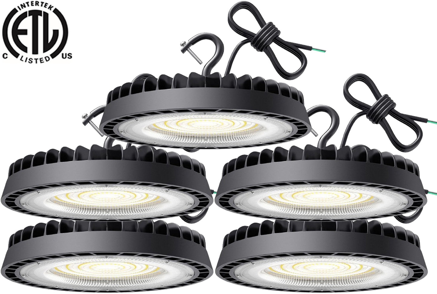 Warehouse Pendant Light Fixtures 100w Canada 6000k 13000Lm 3.3ft Cable ETL - Led Light Canada