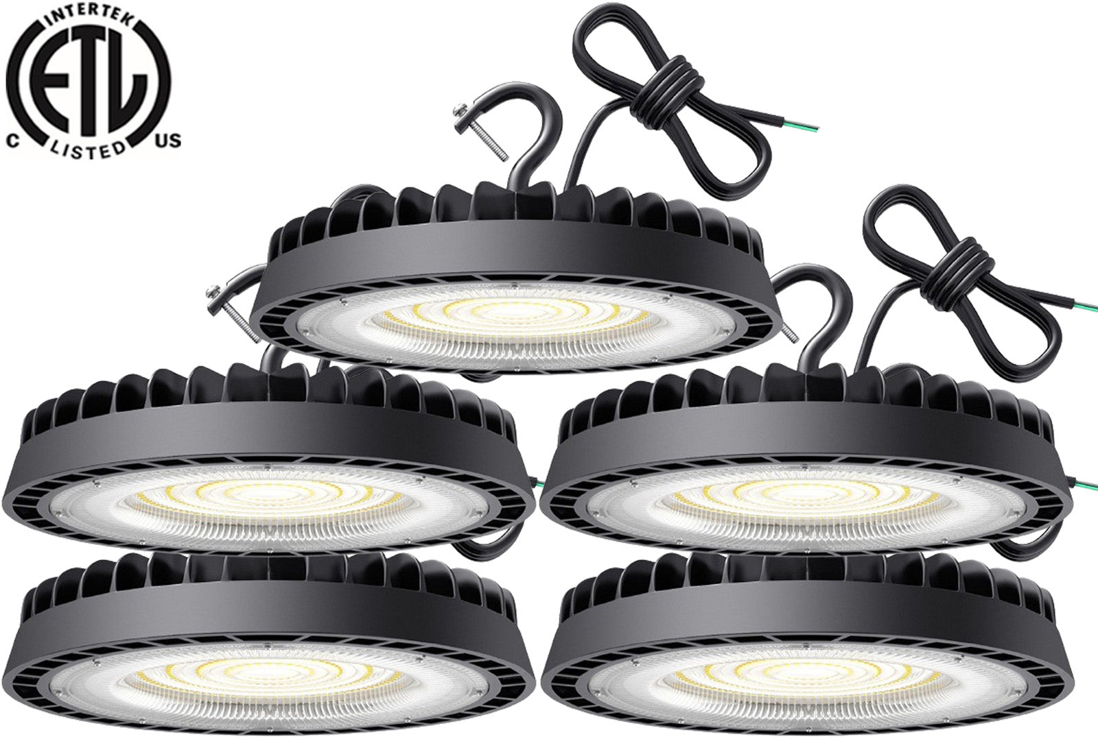 Warehouse Pendant Light Fixtures 100w Canada 6000k 13000Lm 3.3ft Cable ETL - Led Light Canada