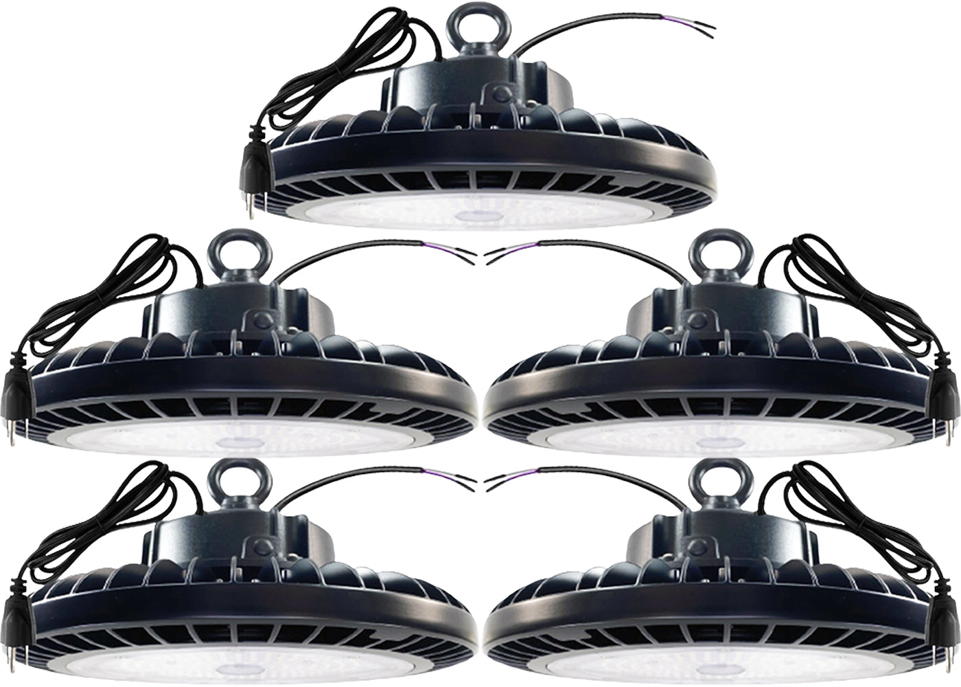 High Bay LED Lights Canada. 150w 347V UFO 22537Lm 5000K Daylight, ETL