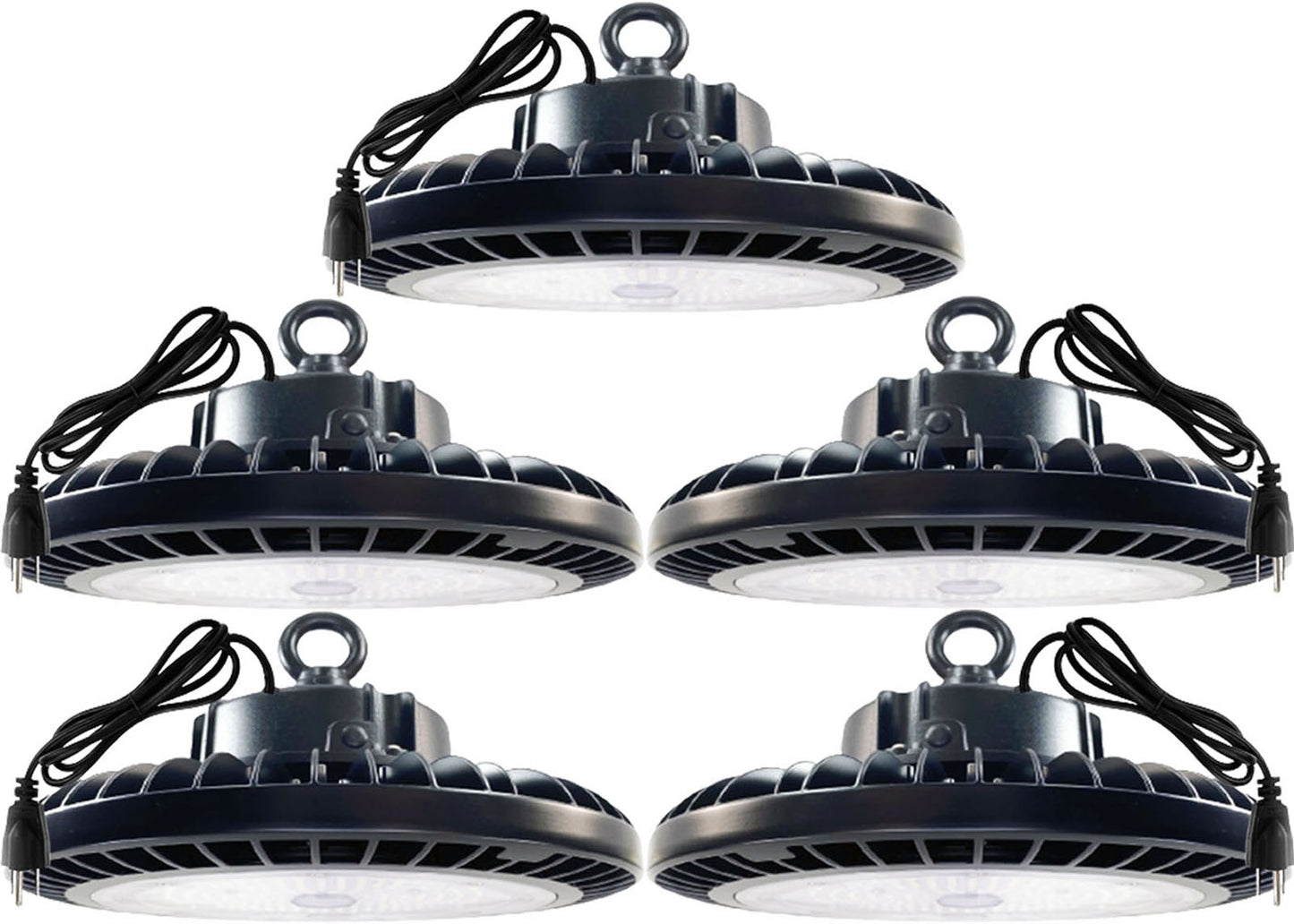 High Bay Led Lights Canada 100w UFO 5000k Daylight 15000Lm Plug 5ft cETL - Led Light Canada