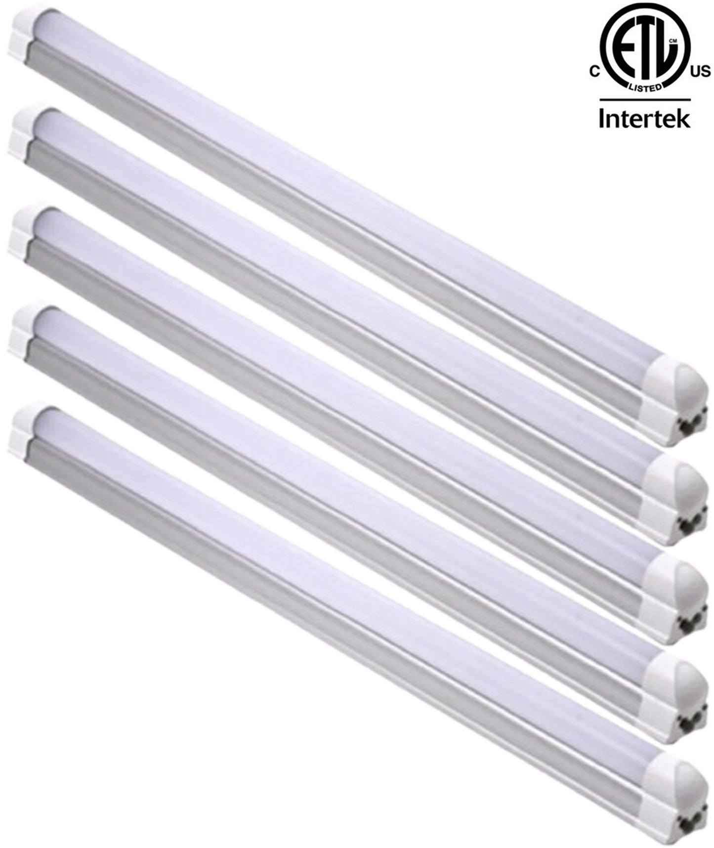 4 Foot T8 Fixture, Led Canada 22w 2-25 Pack 6500k Bright 2550Lm cETL Shop