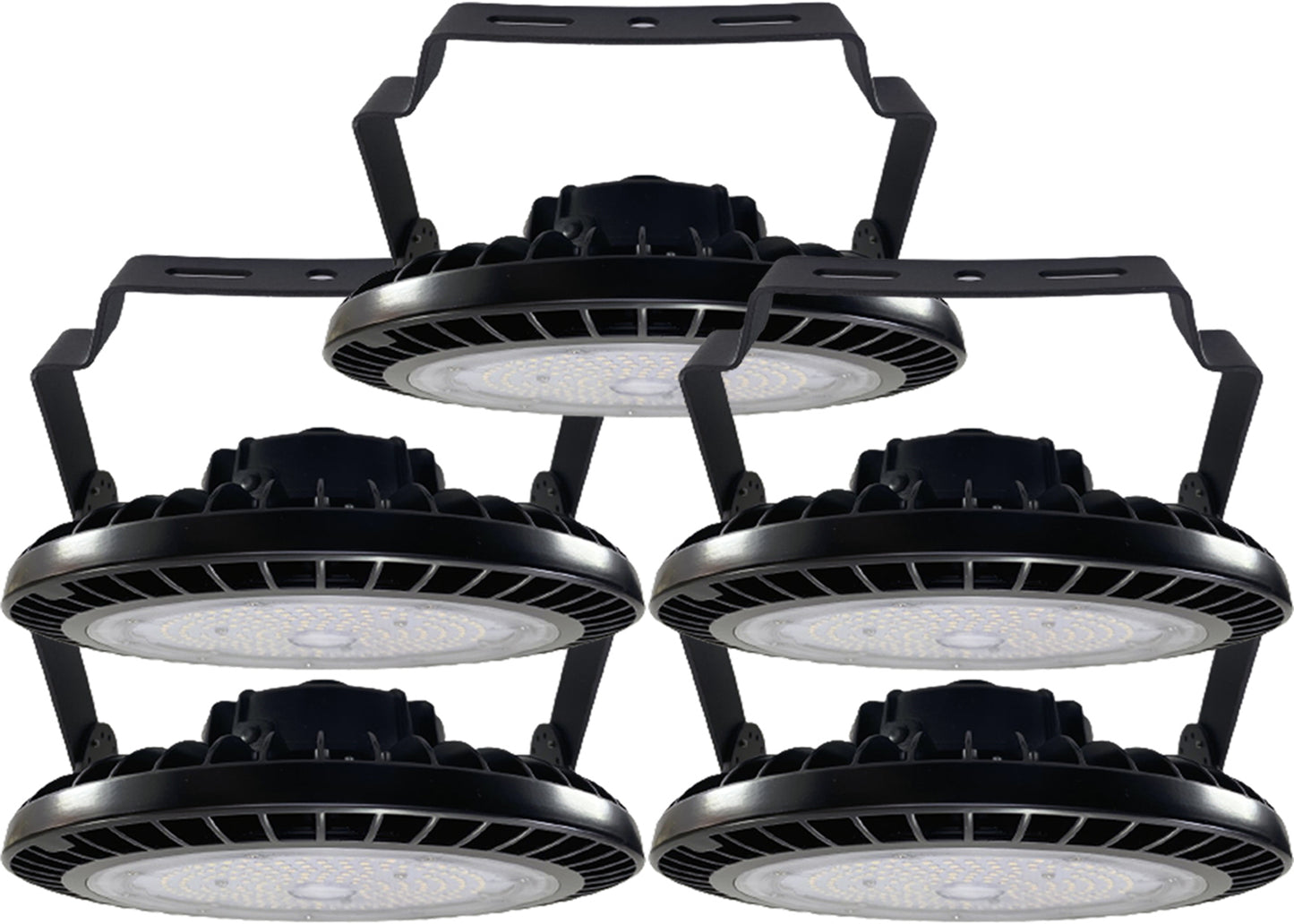 UFO LED Lights 200w, Canada, 100V-347V. 6000k Bright. 30500Lm. Bracket