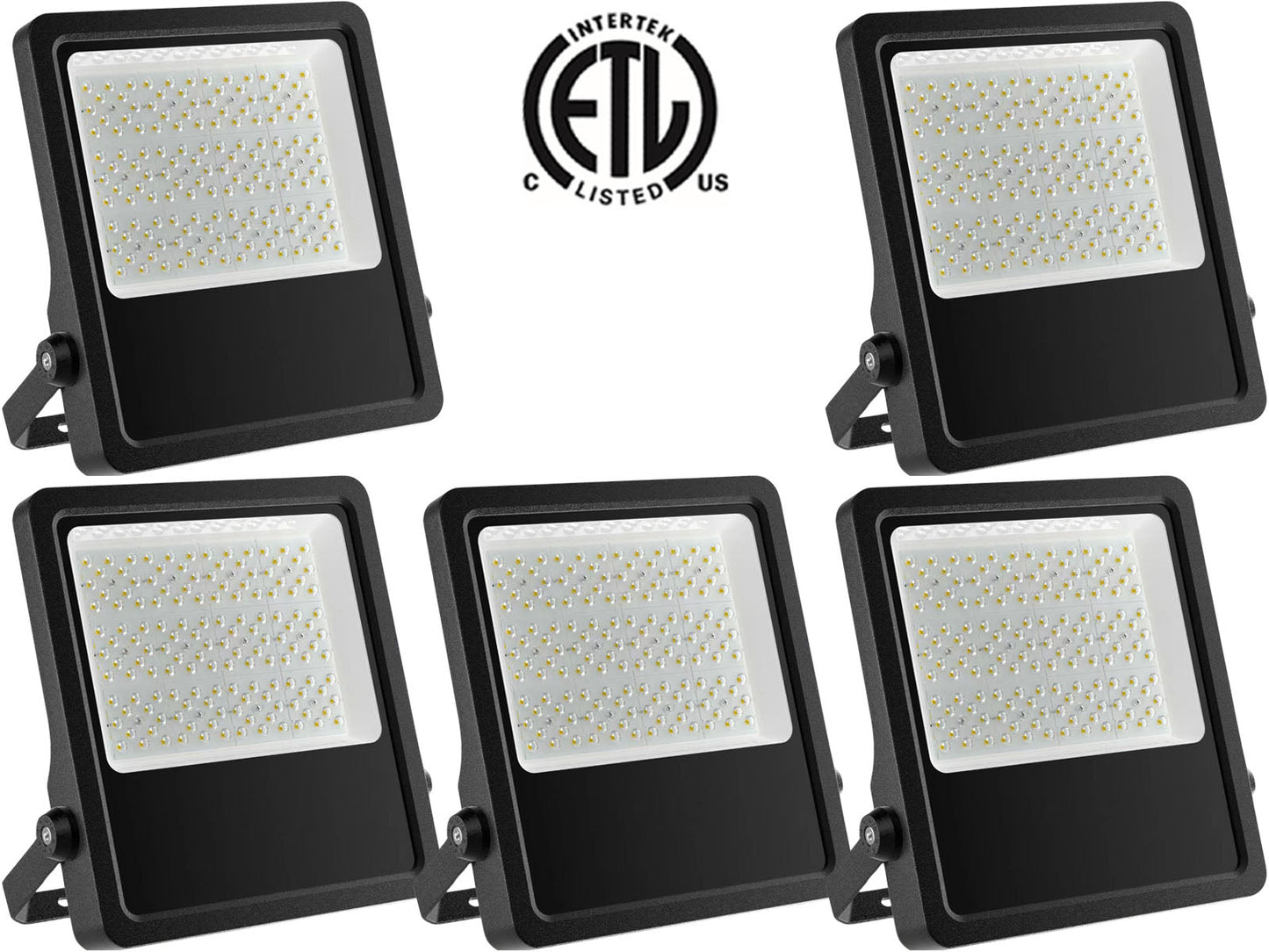 100w LED Flood, Canada Light 13000Lm 5000k Daylight, 1 - 10 Pack, cETL Yard