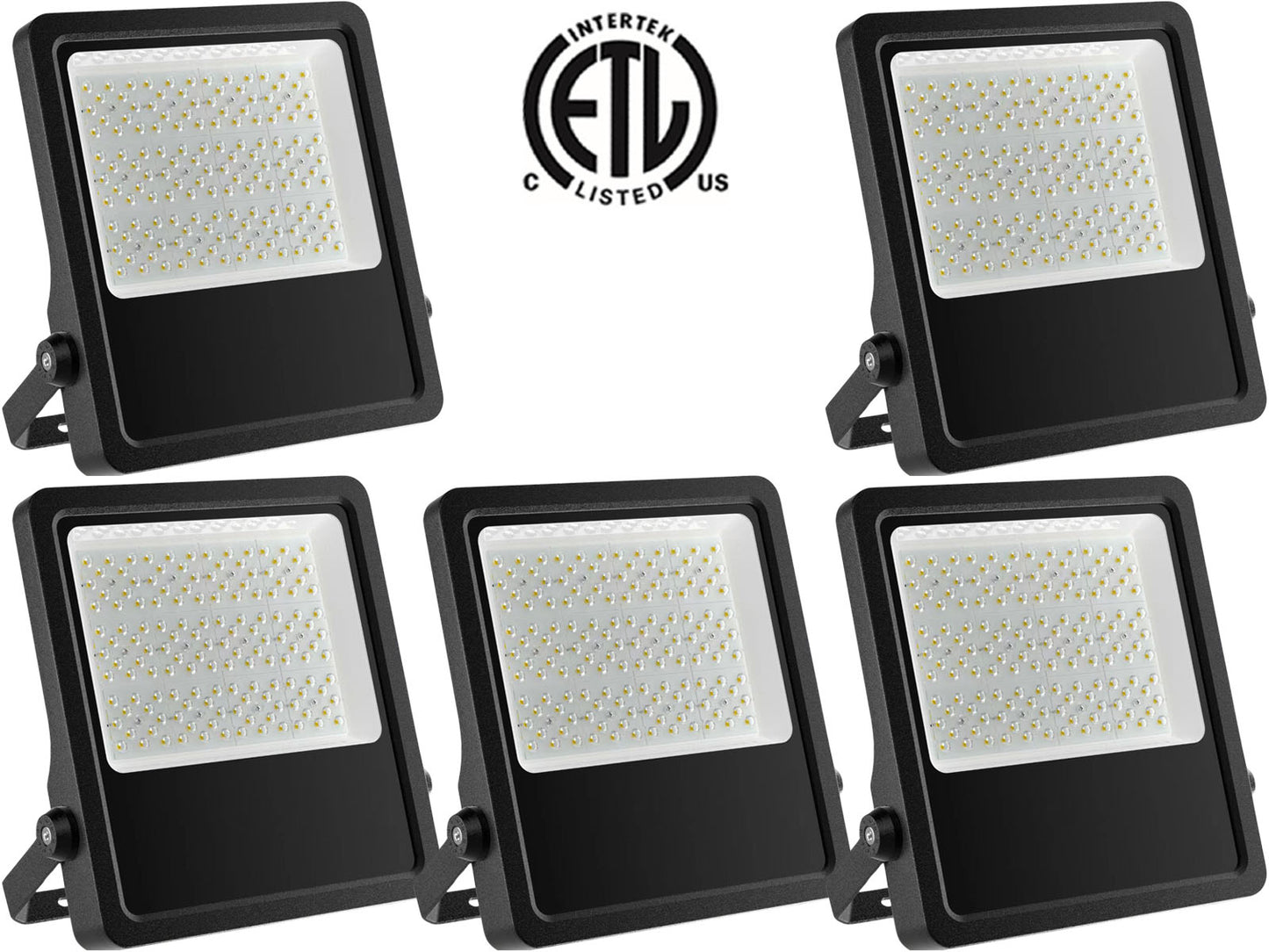 150w LED Flood Light, Canada 19500Lm 5000k Daylight, 1 - 10 Pack, cETL