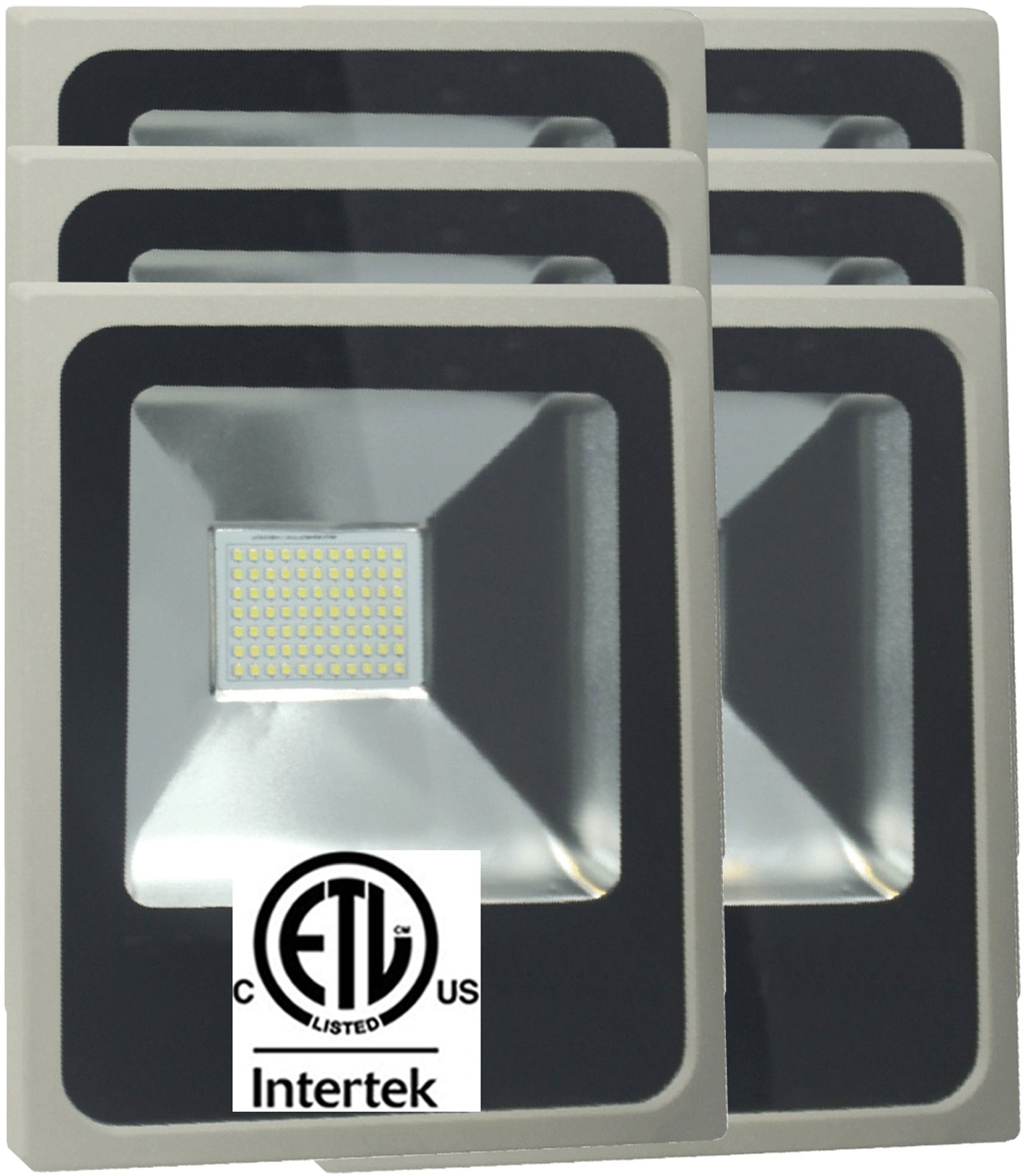 50w LED Floodlight, Canada 5000Lm 6500k Super Bright, 1 - 8 Pack, cETL