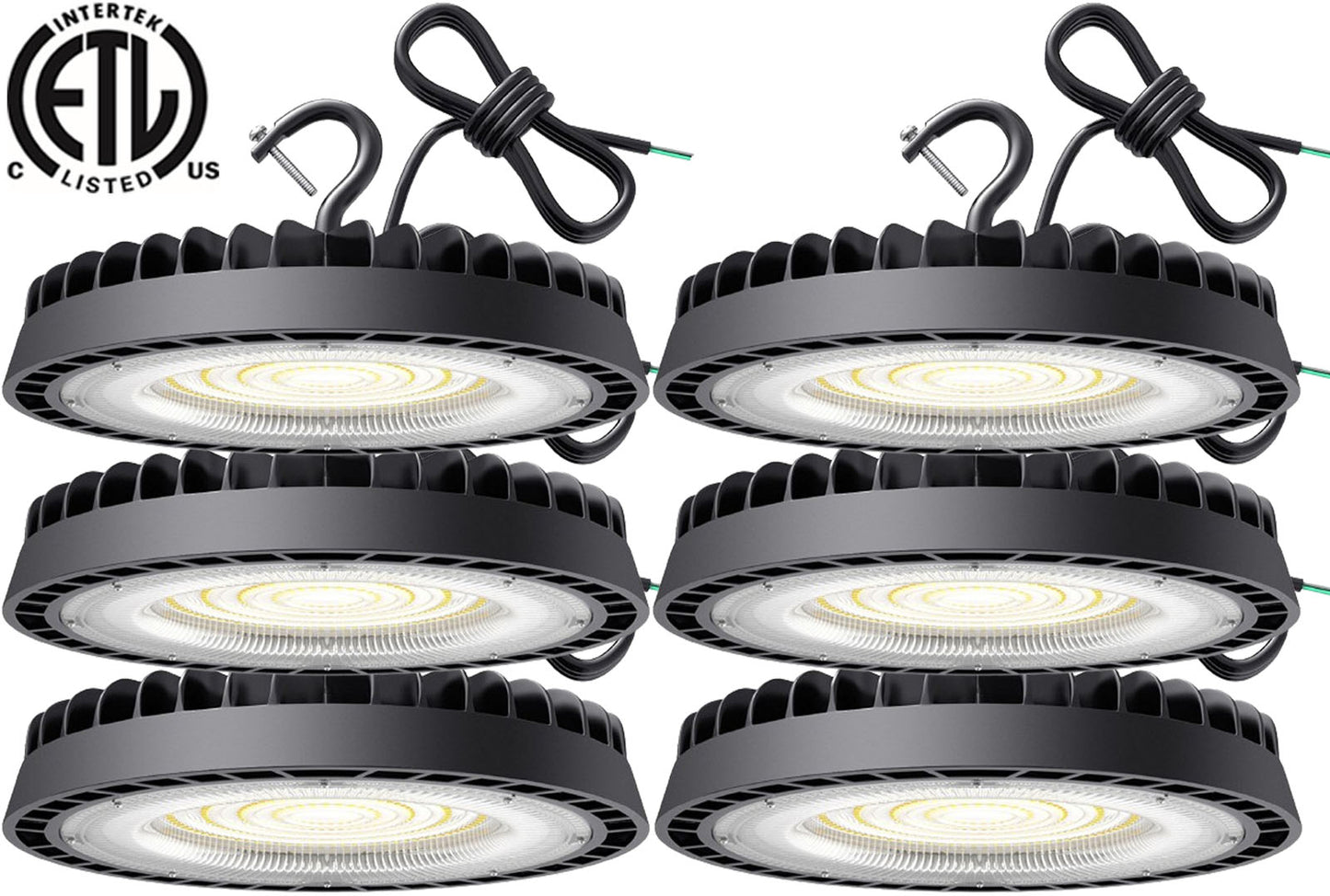 LED High Bay Light 100w, Canada 6000k Bright 13000Lm 1m Cable cETL Shop