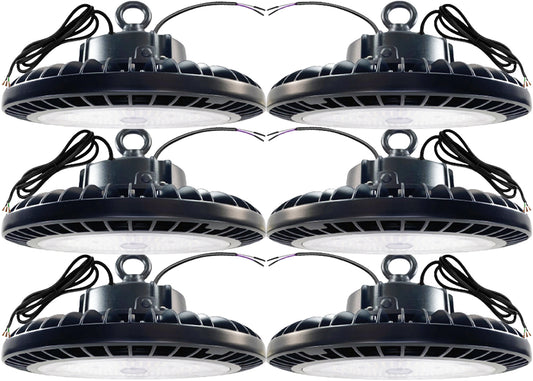LED Lighting for Warehouse 240W 6000K Daylight 36000Lm UFO LED High Bay Light 5ft Cable ETL