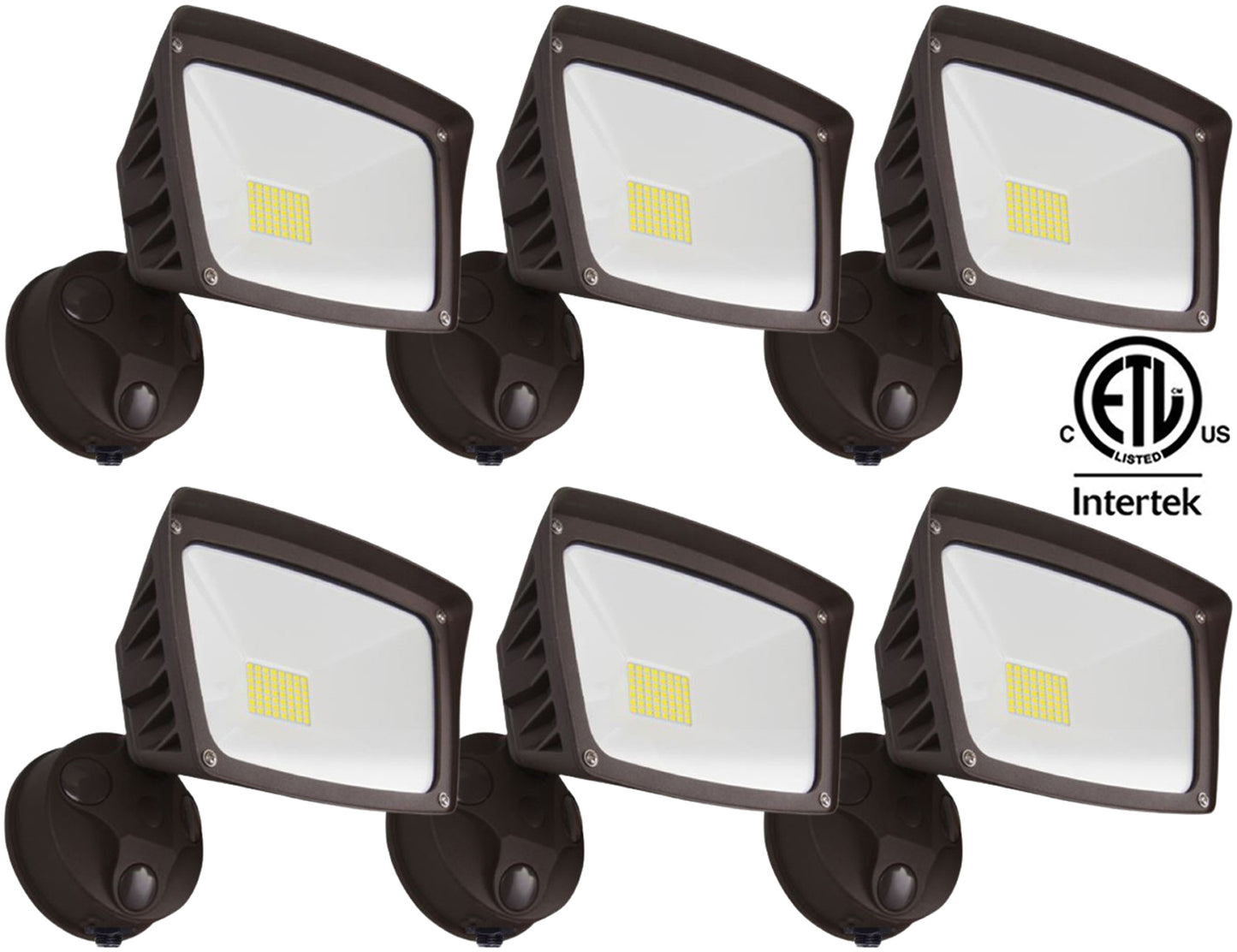 Exterior Garage Lights, Canada 40w 5000Lm 6000k Bright 6-1 Pack Yard