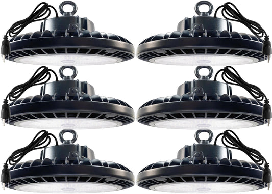 150W High Bay LED Lights Canada 6000K Bright 23300Lm, Garage, Plug 5ft