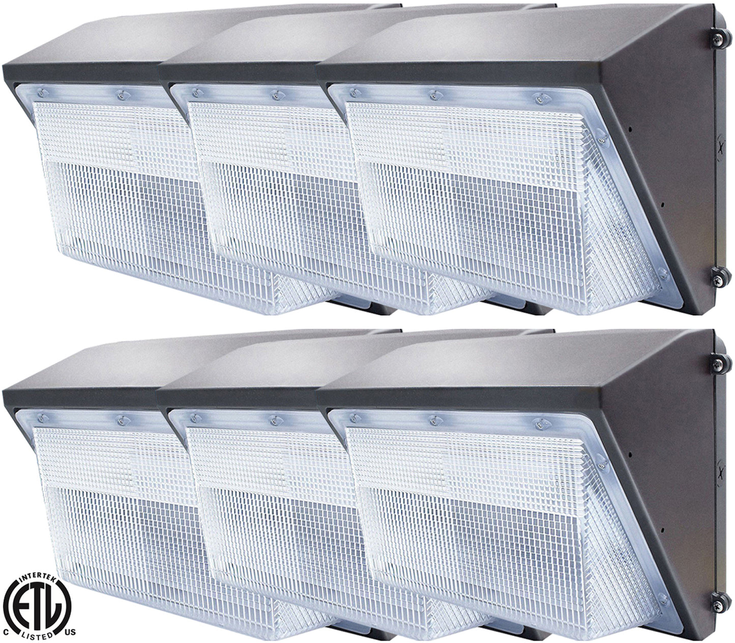 Commercial Outdoor Lighting, Canada 80w 11000Lm 6000k Bright 6-1 Pack