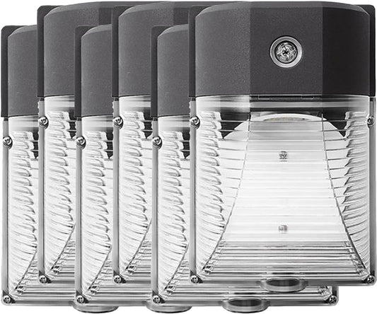 LED Wall Pack Light Fixture, Canada 18W 4000 K White 2000 Lm Photocell