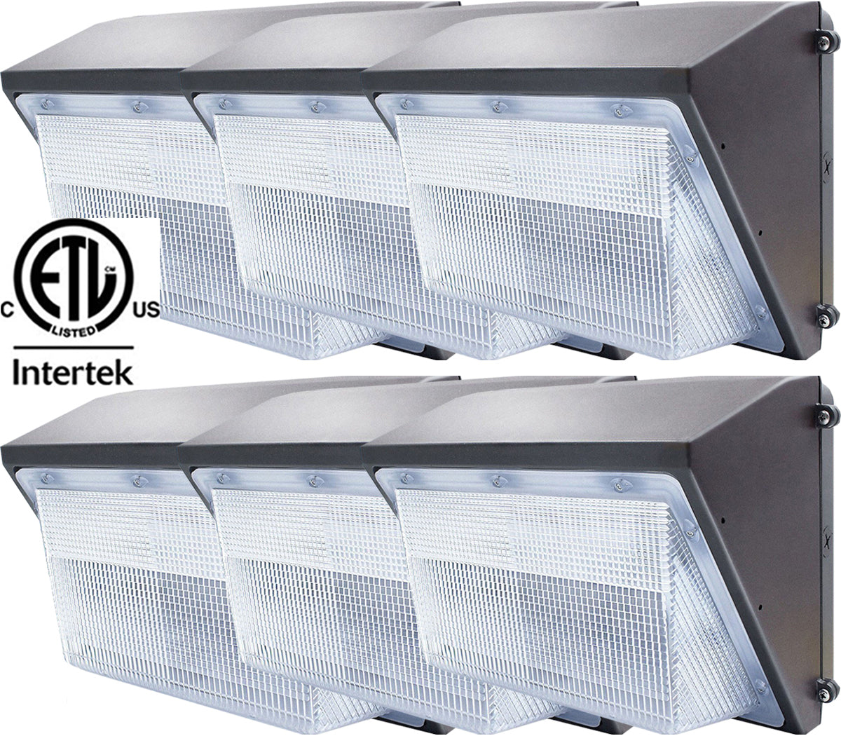 Led Wall Pack 5000k, Canada 100V-347V 6 pack 100w Dusk to Dawn Outdoor Yard