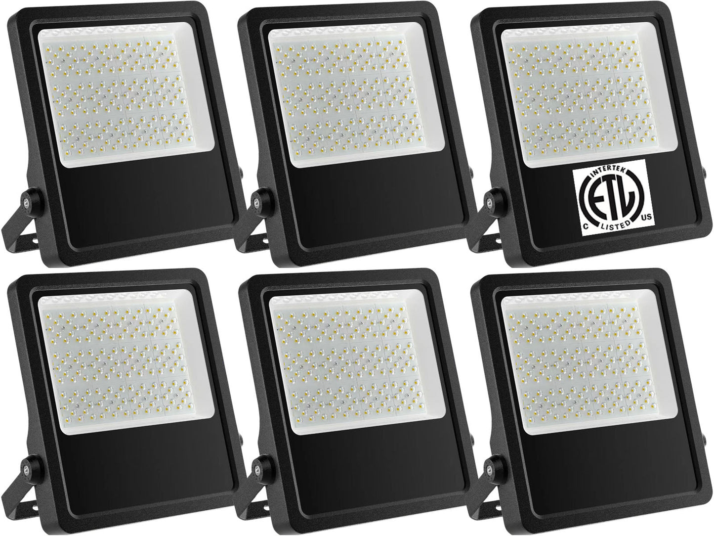 100w LED Floodlight, Canada 13000Lm 6500k Super Bright, 1 - 10 Pack, cETL