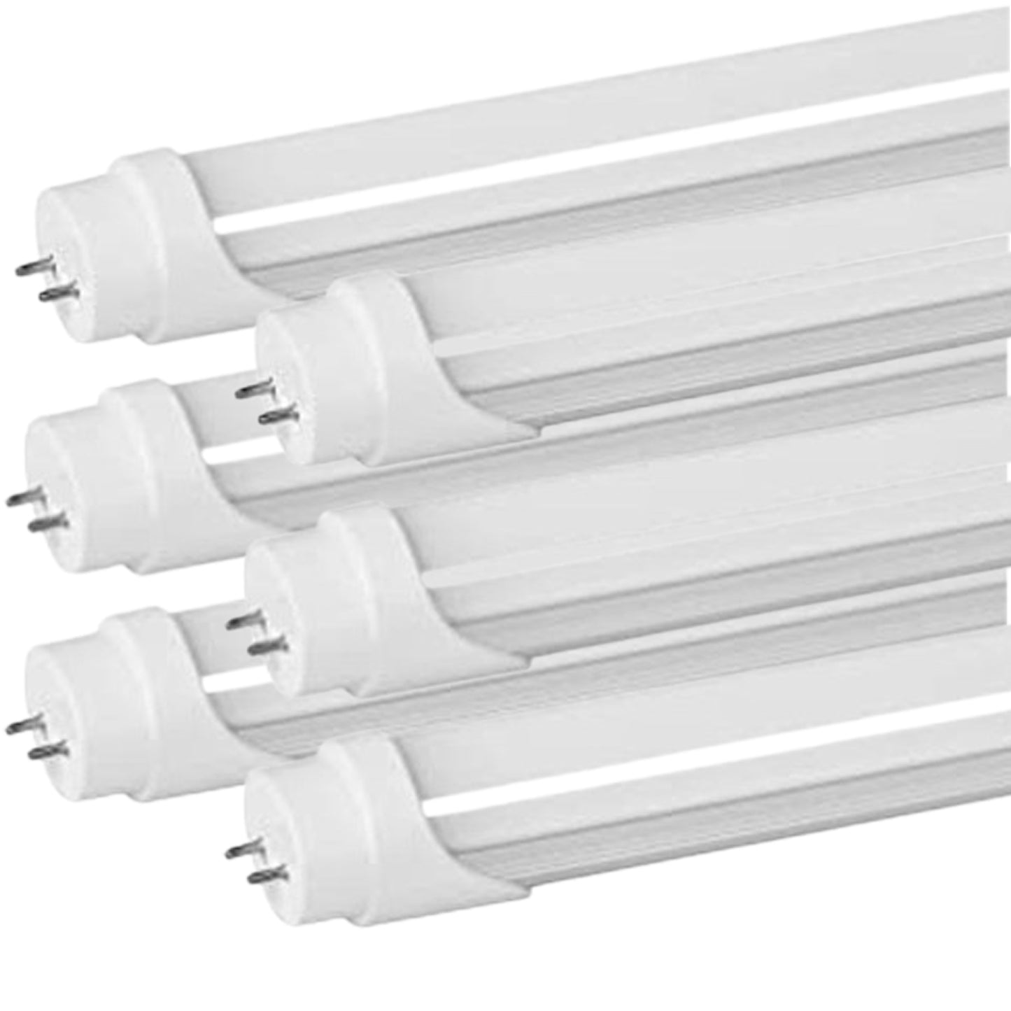 T8 Led Replacement Bulbs 4ft, Canada 6 Pack 18w 6000k Bright, 1 Side Power Connection