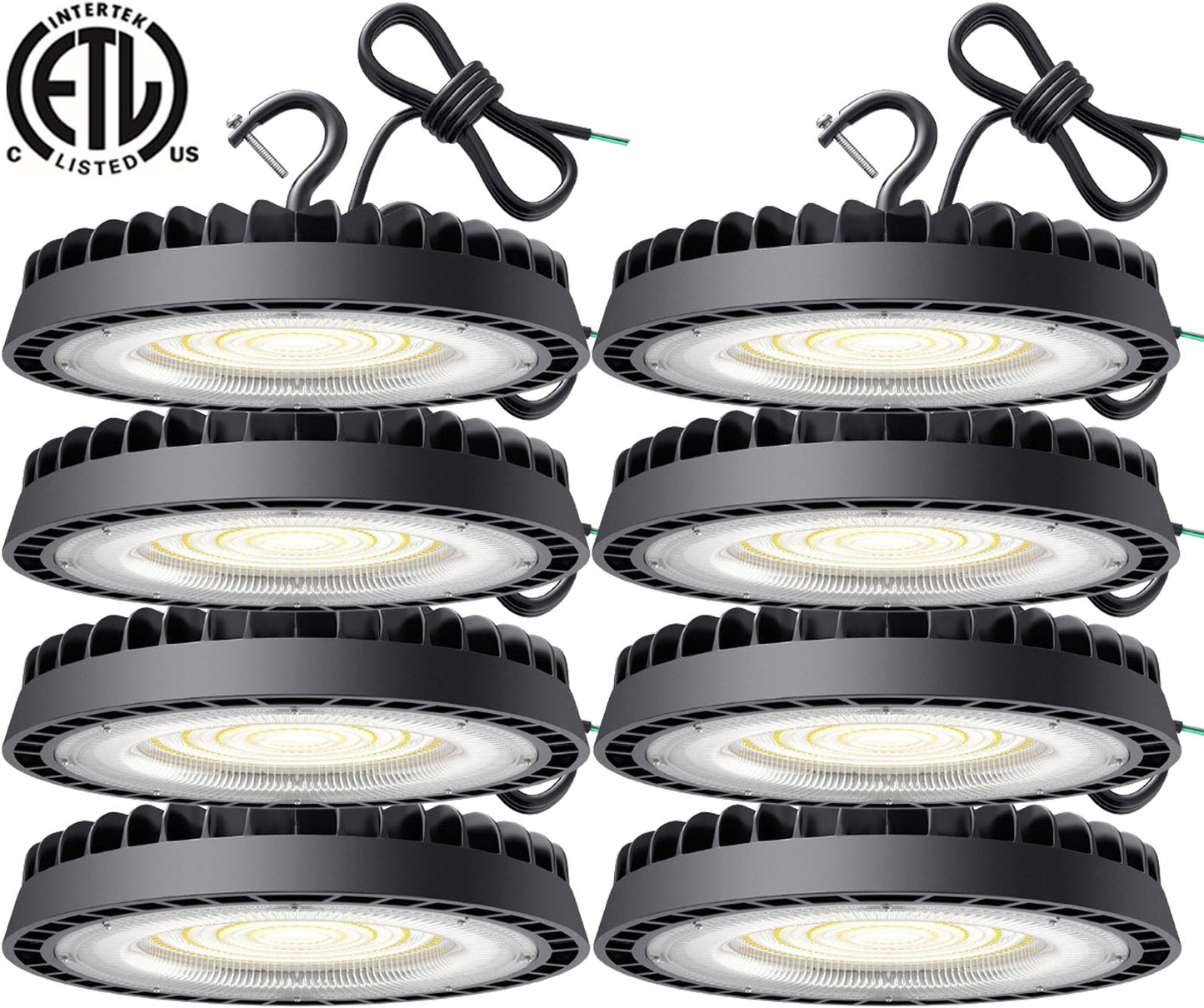 LED High Bay Light 100w, Canada 6000k Bright 13000Lm 1m Cable cETL Shop