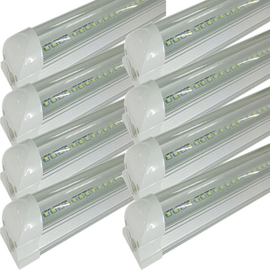 Dimmable LED Shop Lights, Canada 22w, 8-25 Pack Clear 5000k Daylight