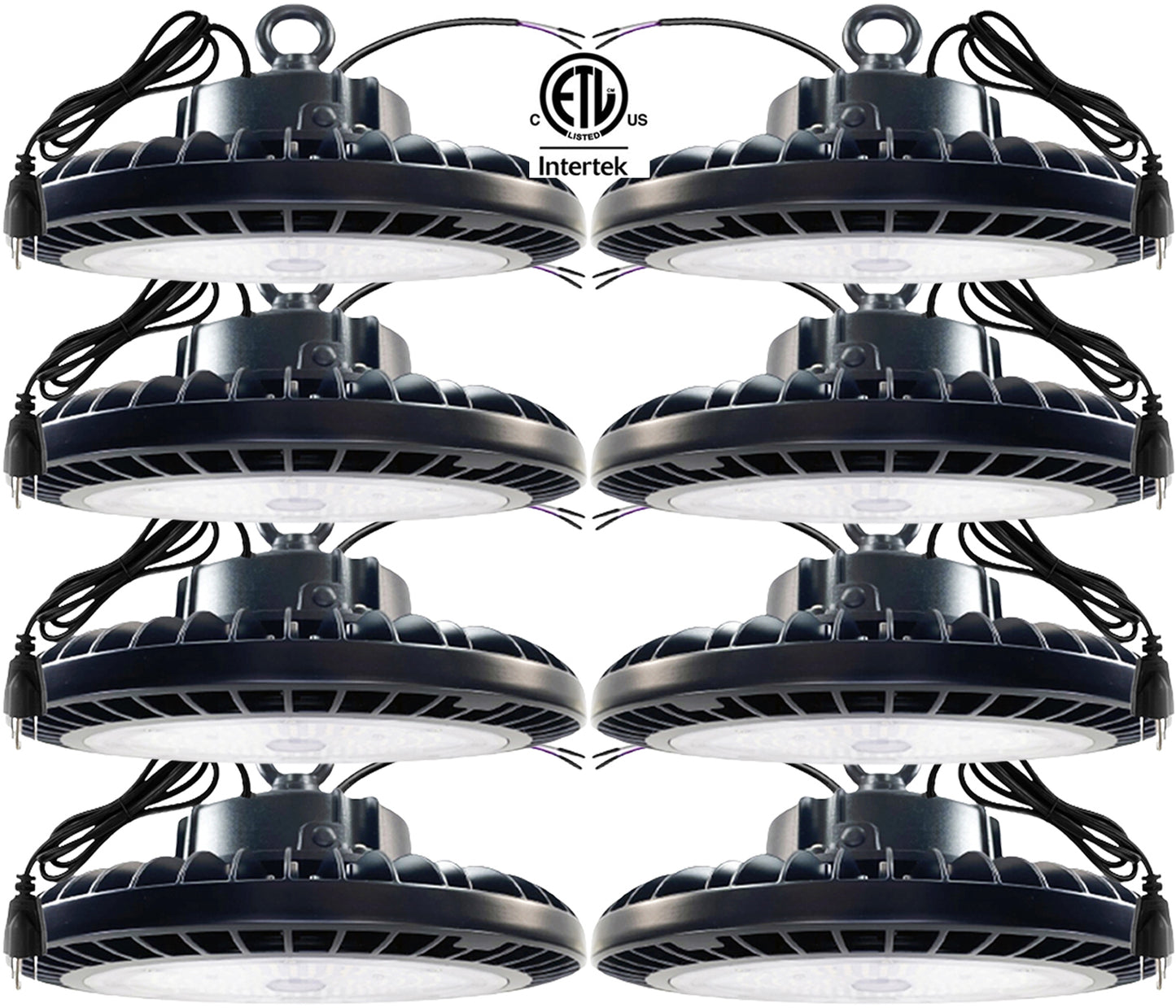 High Bay LED Lights Canada. 150w 347V UFO 22537Lm 5000K Daylight, ETL