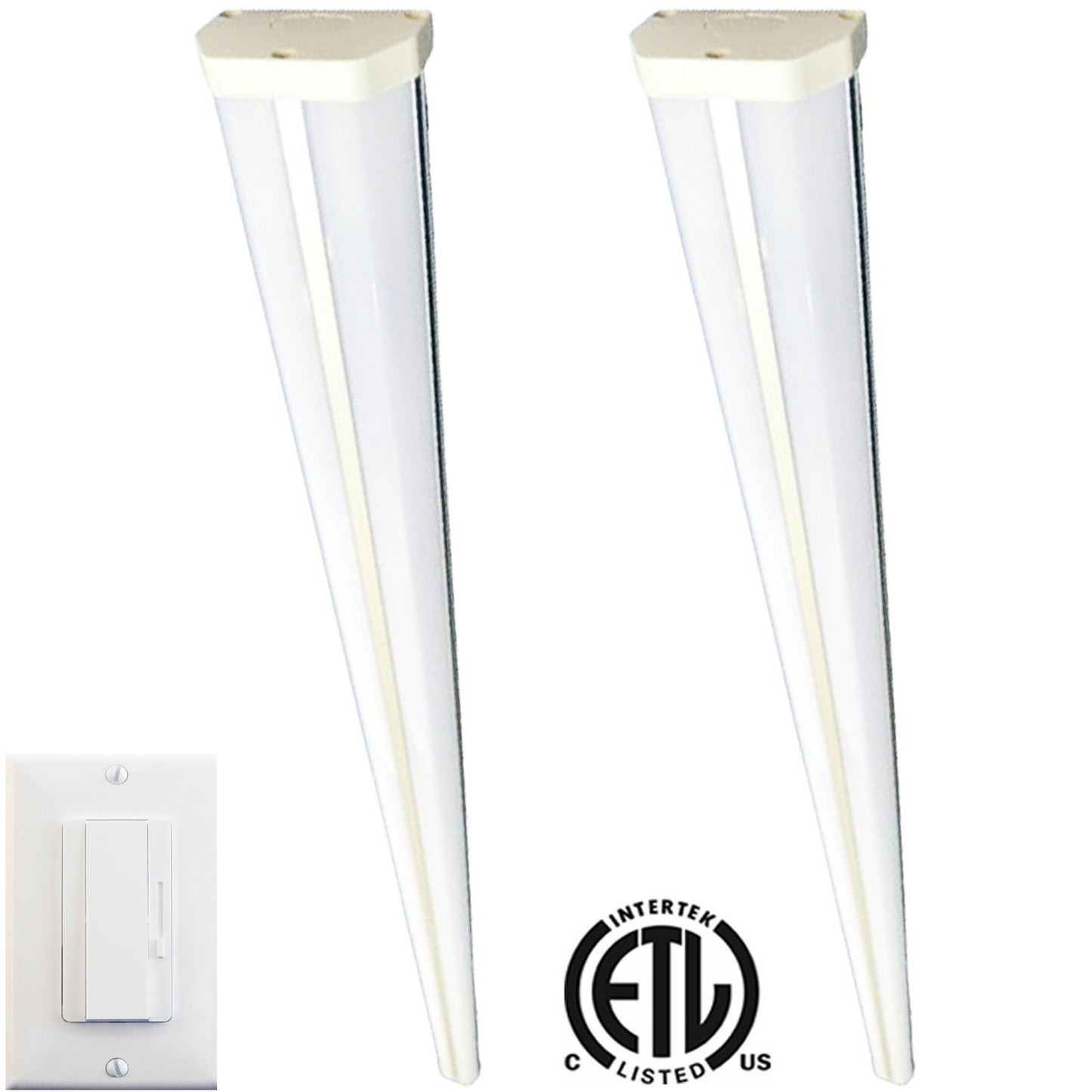 Dimmable Garage Lights, Canada 4ft 40w 6000k Bright 2-12 Pack 4400Lm