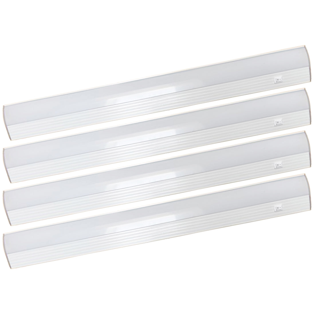 4-pack LED under cabinet lighting Canada 2ft 4000K plug-in linkable fixtures — kitchen cabinet light bar set cETL