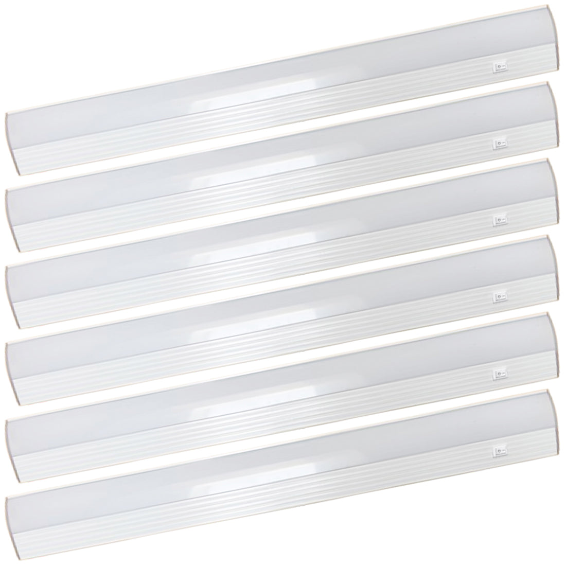 6-pack LED under cabinet lighting Canada 2ft 4000K natural white — plug-in linkable kitchen counter lights 770Lm cETL