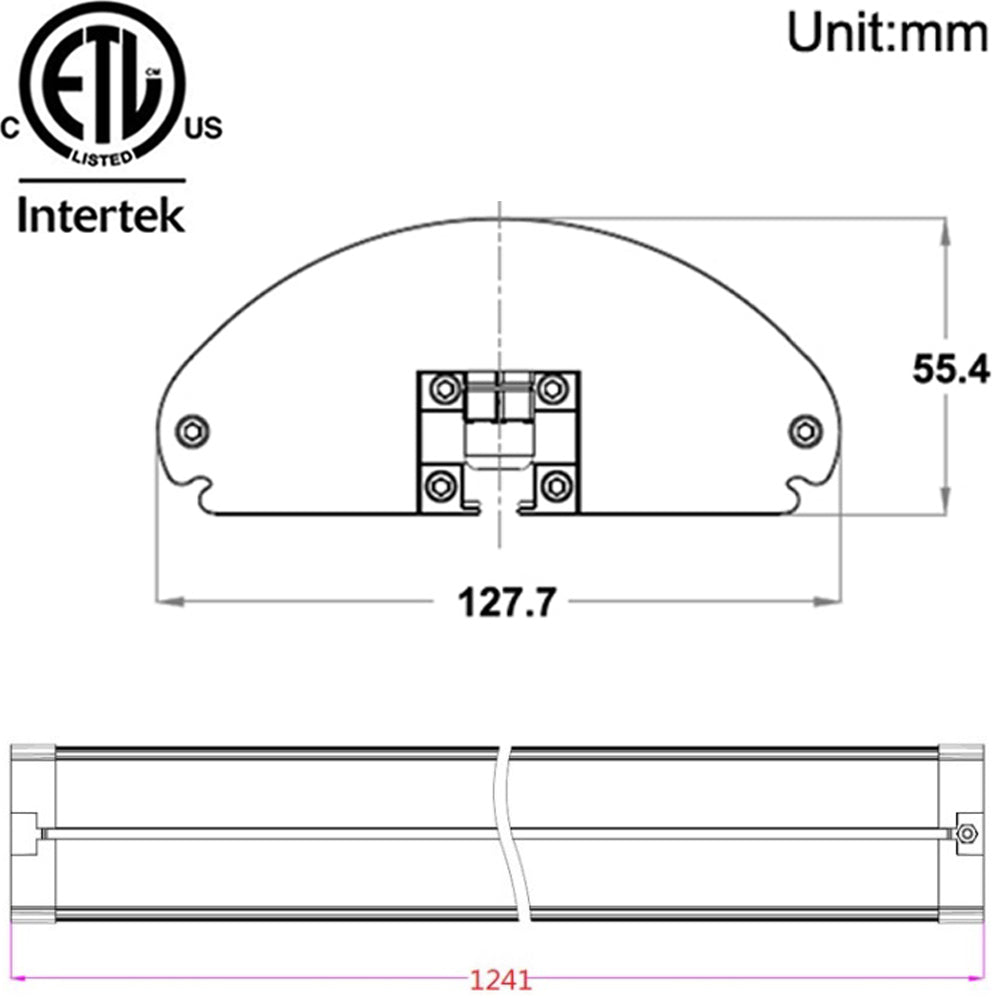 LED Wrap Around Lights, Canada 2 Pack 40w 2700k Kitchen Shop House