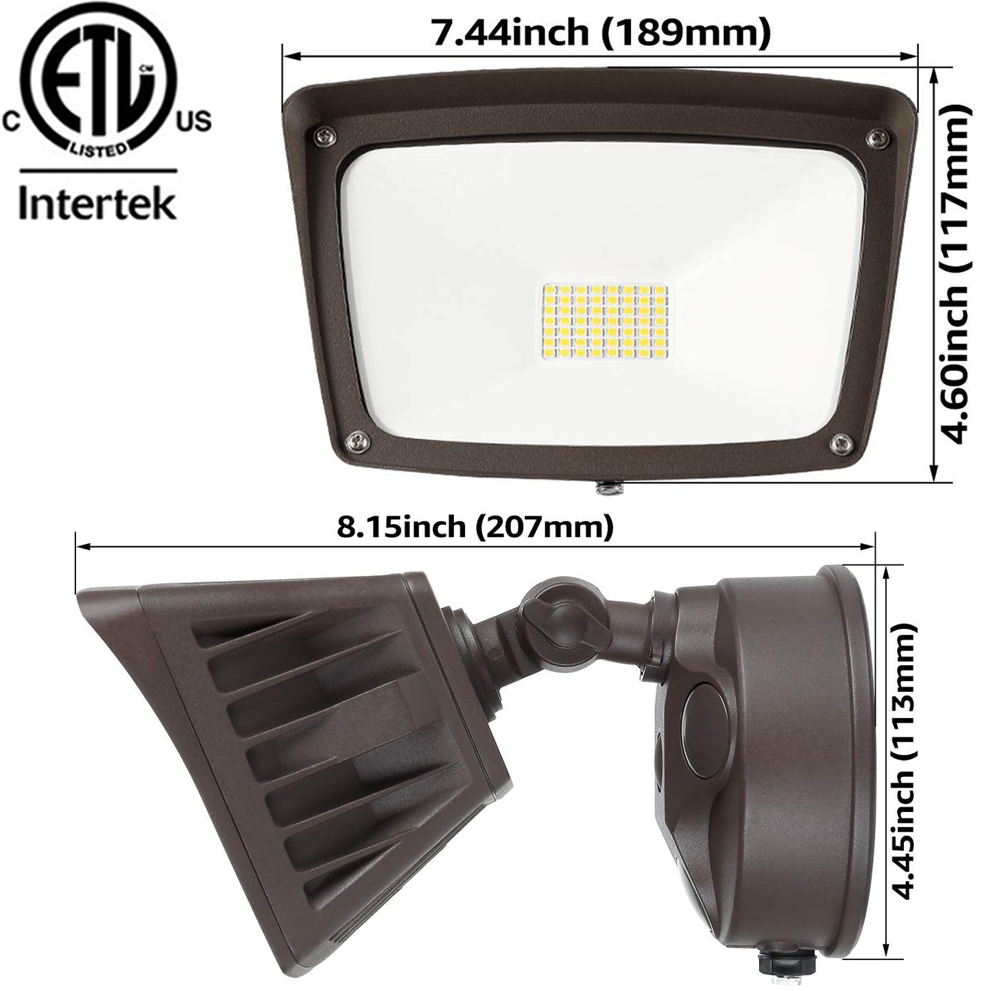 Exterior Light Fixtures, Canada 40w 6000k 4800Lm Led Photocell Dusk to Dawn Yard
