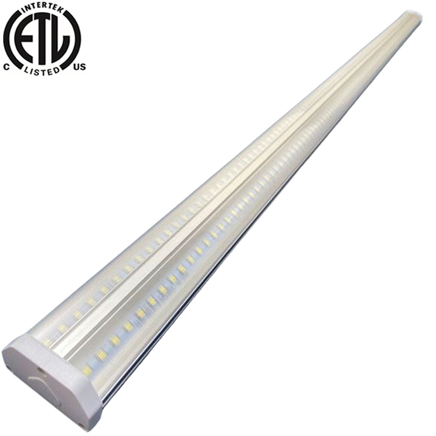 8ft LED Shop Light Fixture Canada Clear 60w 6000k Bright 72000Lm ETL