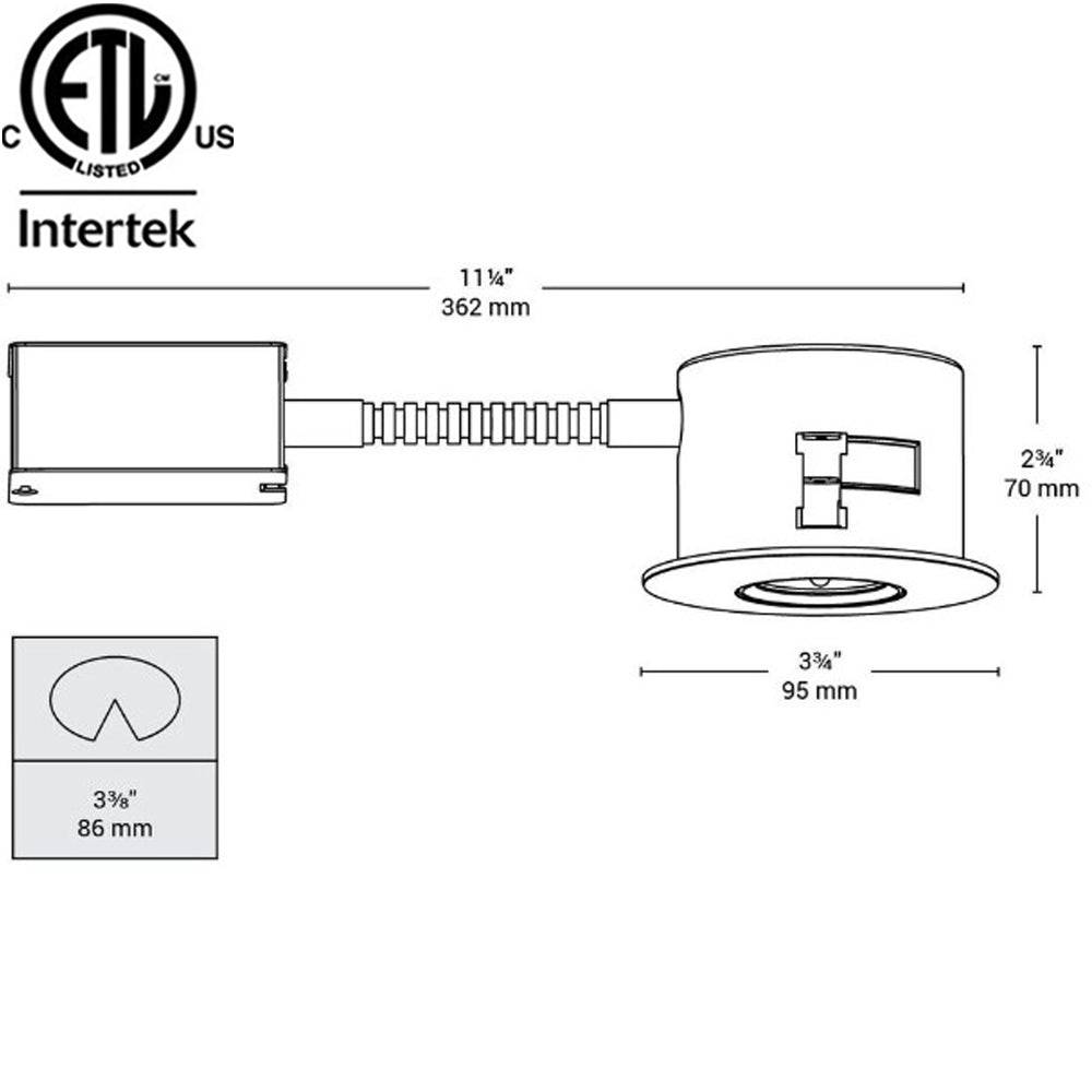 4-5 Inch LED Recessed Lighting Canada 13 pack 10w-9w 3000K Warm (Yellowish)