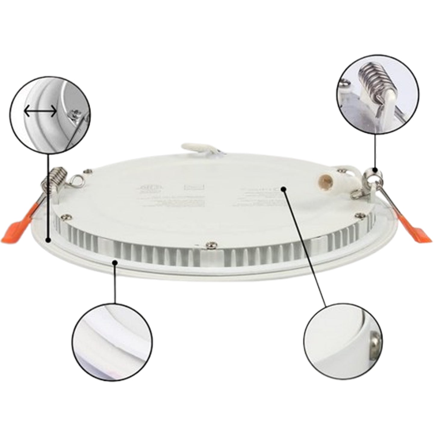 Recessed Ceiling Led, Canada 8" 18w Dimmable 3000k-3500k Warm cETL