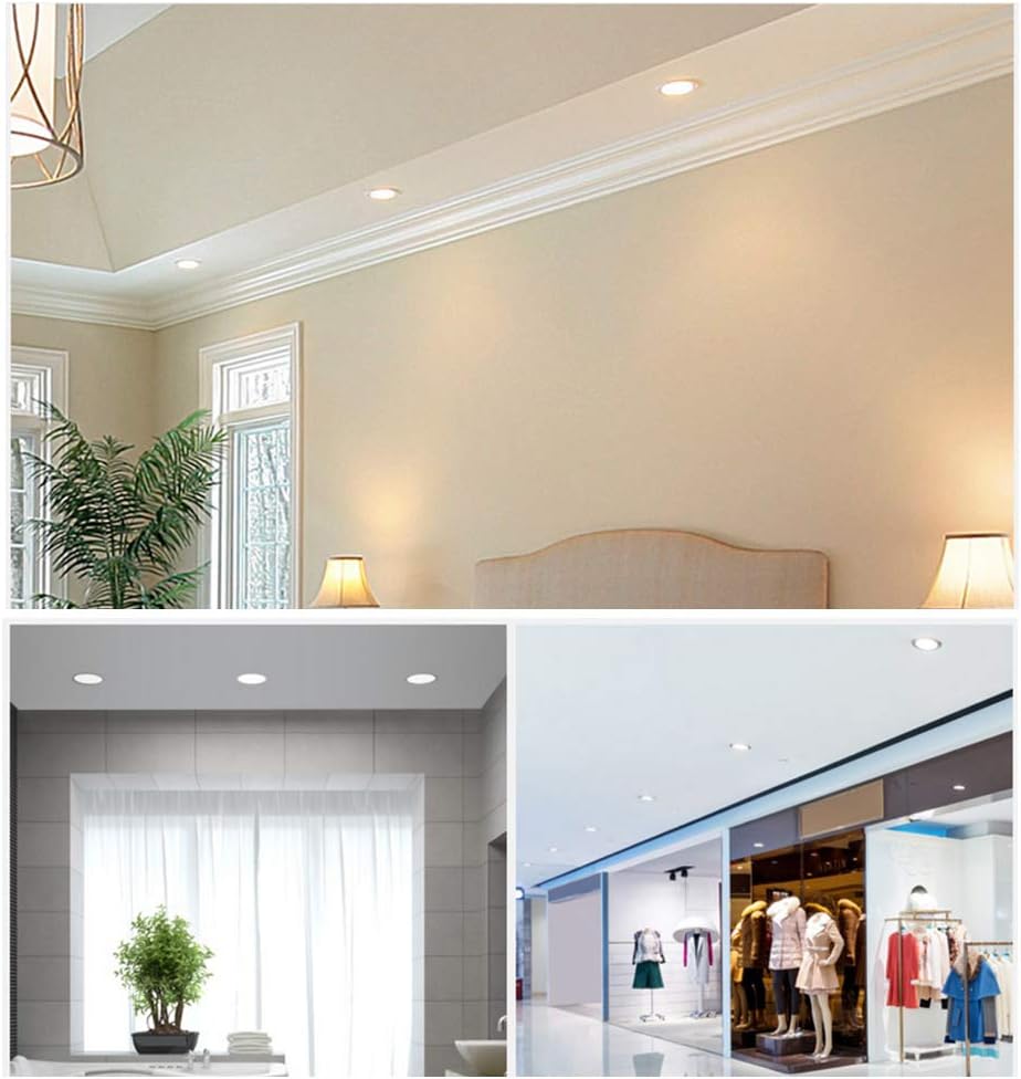 Recessed Ceiling Led, Canada 8" 18w Dimmable 3000k-3500k Warm cETL