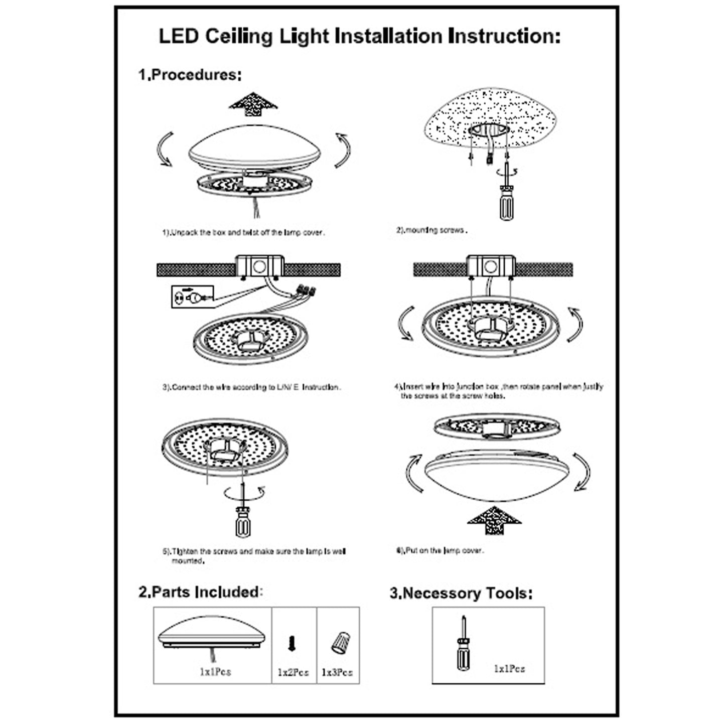 Dimmable Led Flush Mount Ceiling Lights, Canada Led 18w 2700k Bedroom