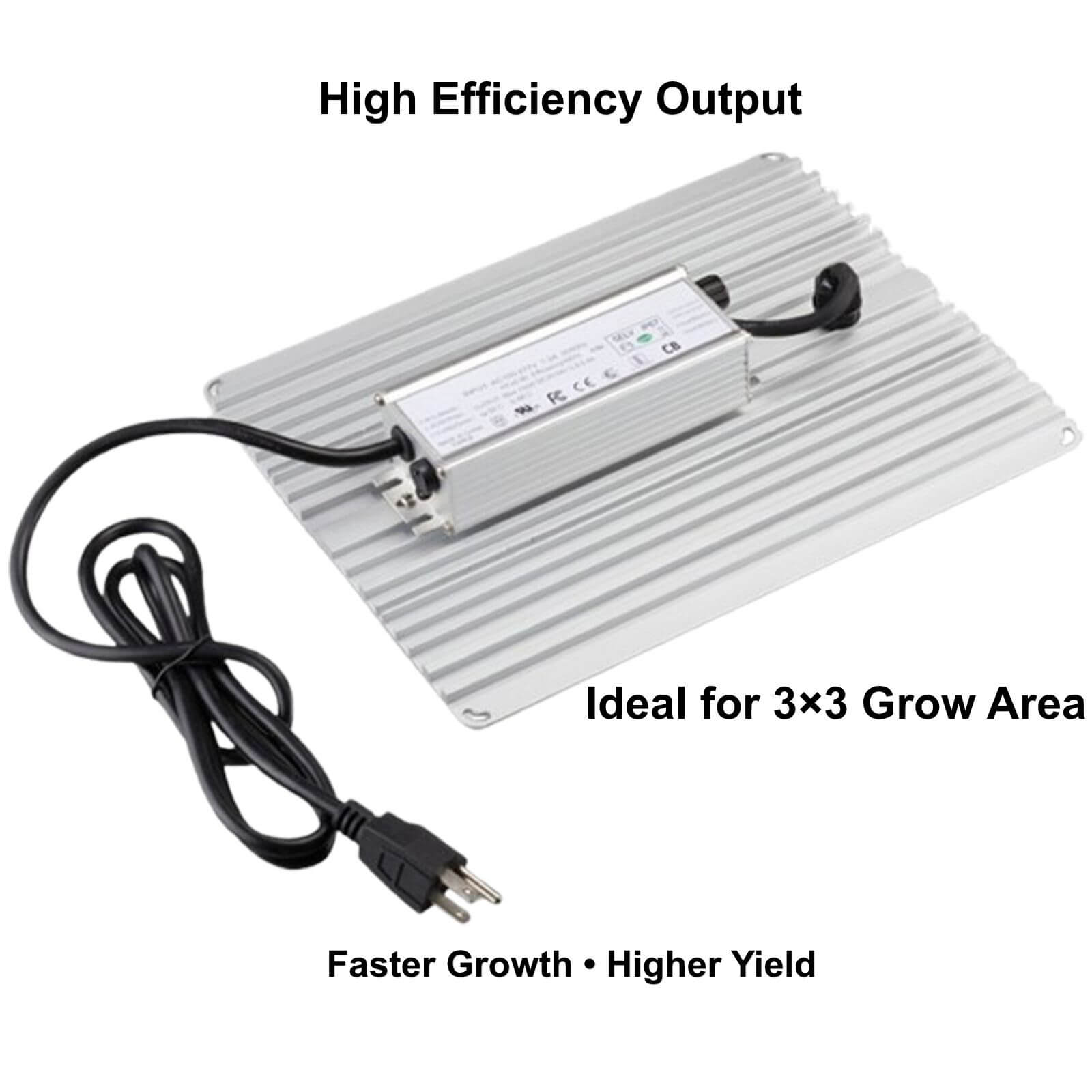 100W LED grow light coverage for 3x3 grow tent indoor plants.jpg