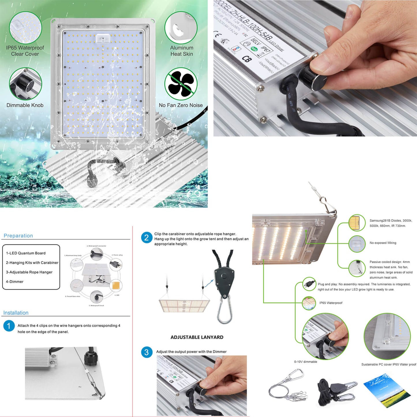 100W LED grow light dimmable full spectrum indoor lighting fixture.jpg