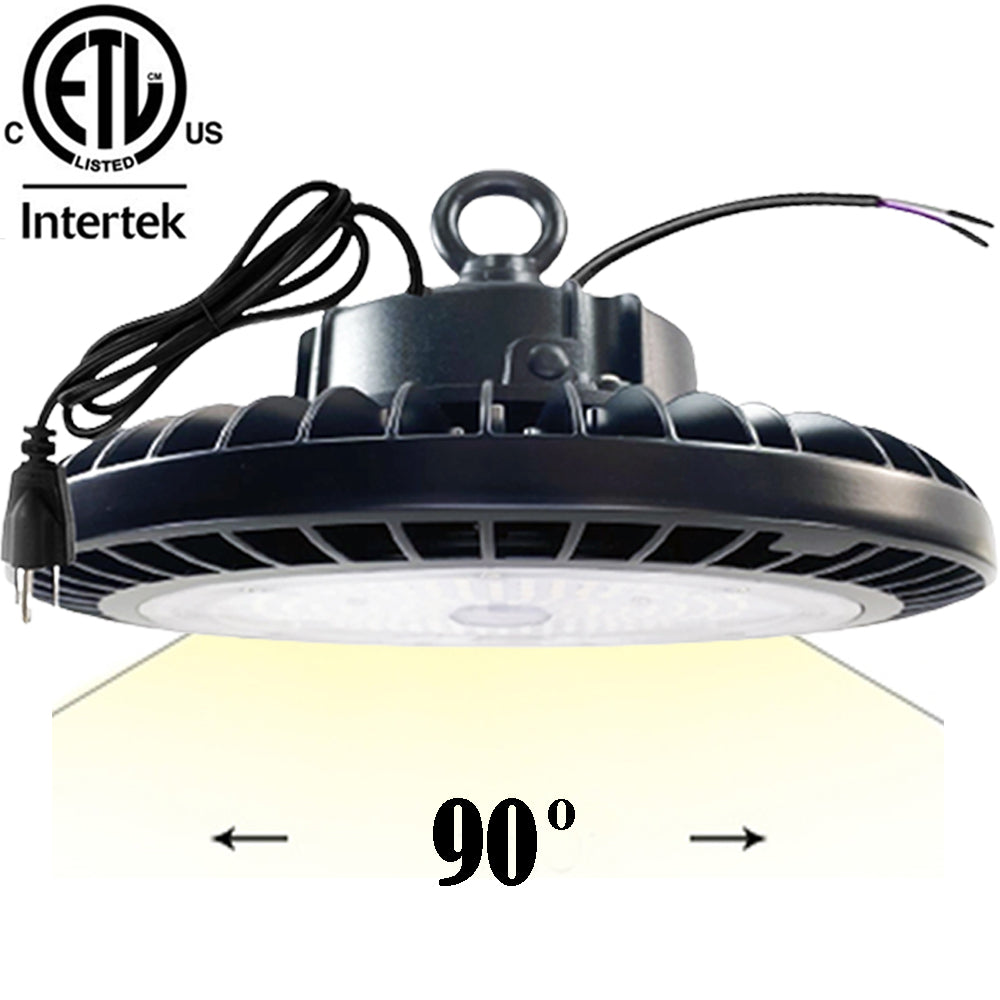 Led High Bay 150w Canada 100V-347V 5000k Daylight 30000Lm Plug 5ft ETL - Led Light Canada