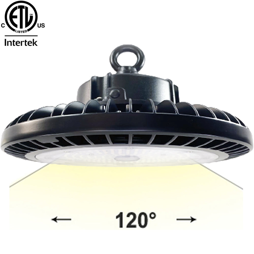 150w UFO LED High Bay Light Canada 5ft Cable 5000k Daylight 22537Lm cETL